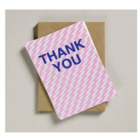 Thank You Notelets - Pink Geometric