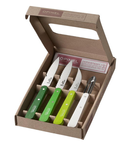 Opinel Chef Set - Green, Lime Green & White