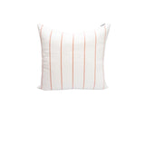 Wide Stripe Pink and White Cushion