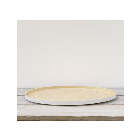 White Bamboo Tray