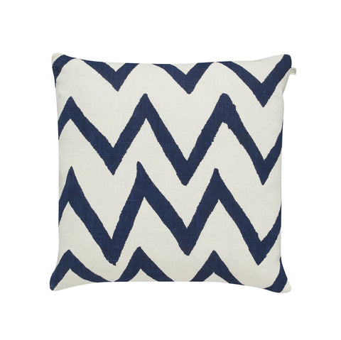 IKAT Zig Zag - Navy & White