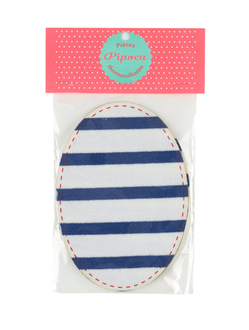 Navy & White Breton Stripe Patch