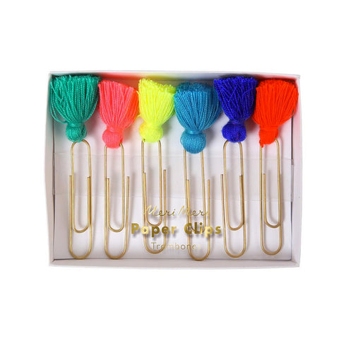 Bright Tassel Paperclips