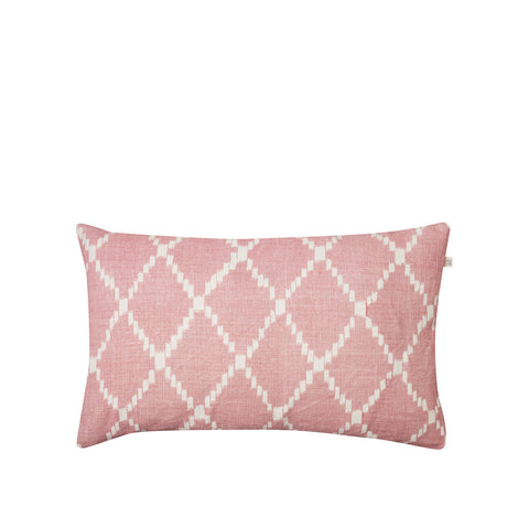 IKAT Kerala Cushion - Pink & White