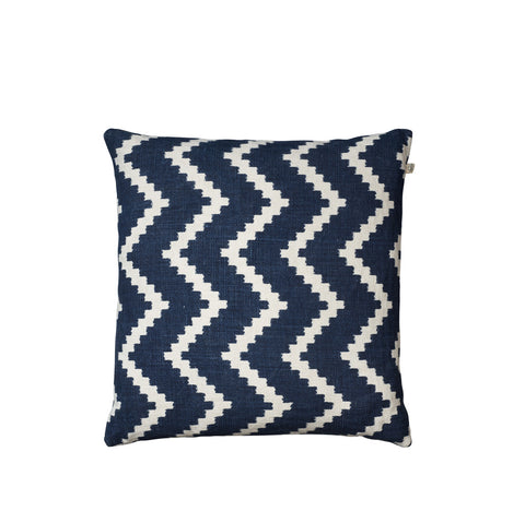 IKAT Sema Cushion - Navy & White