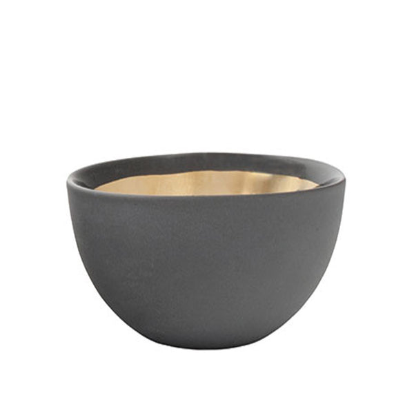 Dauville Porcelain Bowl - Charcoal
