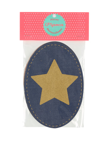 Navy & Gold Star Patch