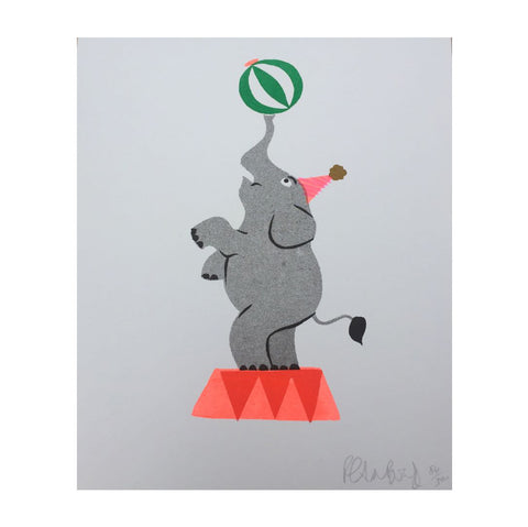 Circus Elephant Print