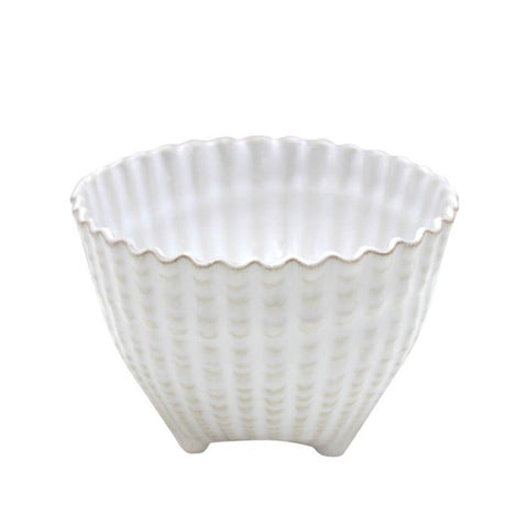 White Fluted Bowl