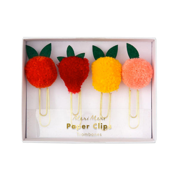 Fruit Pom Pom Paperclips