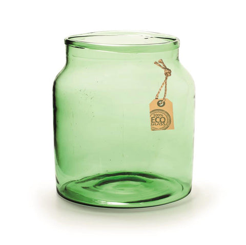 Green Glass Vase