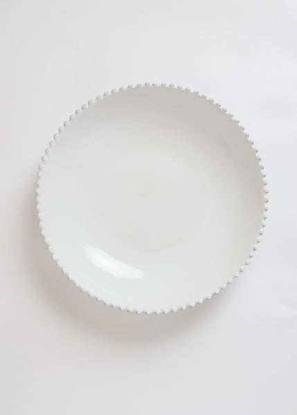 Medium White Bobbled Bowl