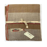 Moismont Taupe & Red Throw