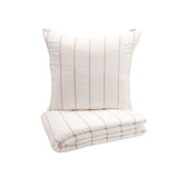 Wide Stripe Pink & White Blanket