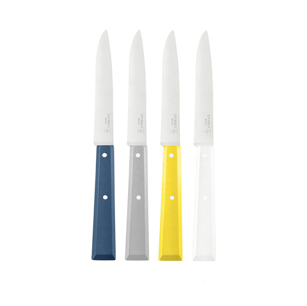 Opinel Table Knives - Blue, Yellow, Grey & White