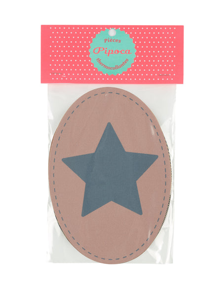 Dusky Pink & Grey Star Patch