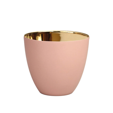 Rose & Gold Porcelain T-Light (Small)