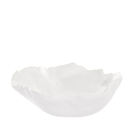 White Scalloped Dish