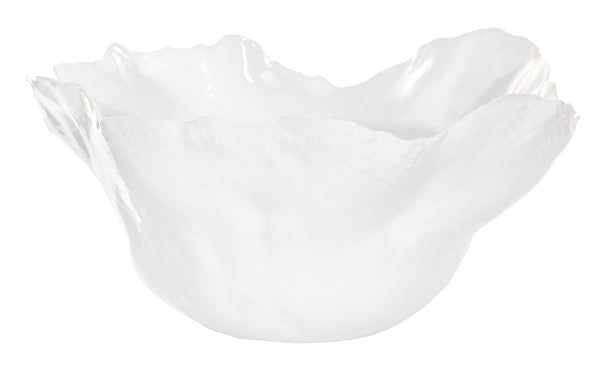 White Scalloped Bowl Medium