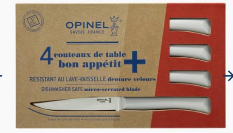 Opinel Table Knives - Chalk White