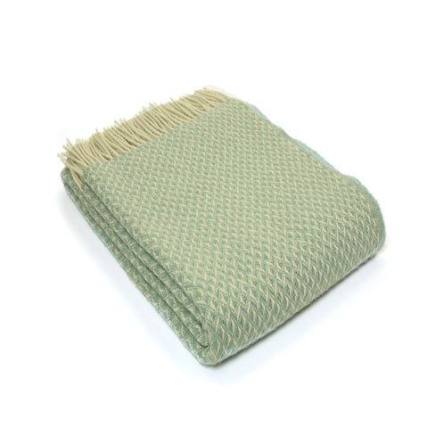 Sea Green Diamond Throw