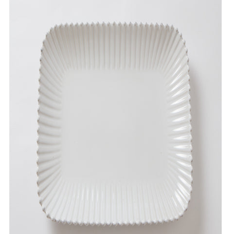 White Bobbled Platter