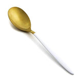 Matte Gold & White Teaspoon