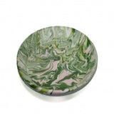 Enamel Plate -Green and Pink