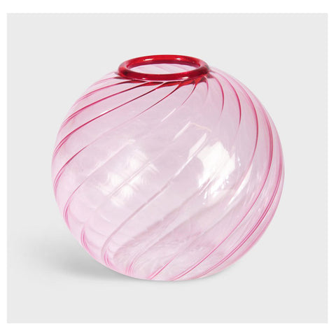 Pink Spiral Vase