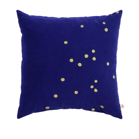 Navy & Gold Spot Floor Cushion