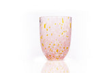 Confetti Glass Rose and Yellow - Box of 6