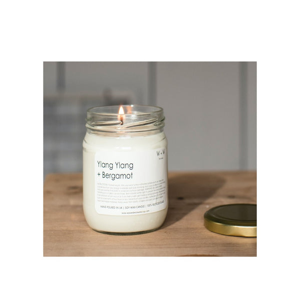 Ylang Ylang & Bergamot Soy Wax Candle